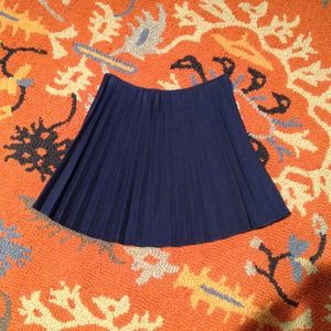 Navy Pleated Theory Skirt, Size 00
