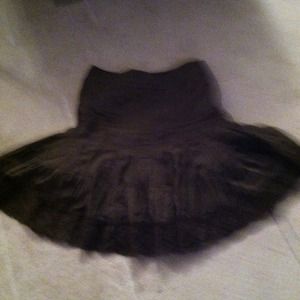 Dark khaki cotton skirt