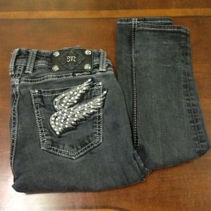 Miss Me skinny jeans , black . 26R