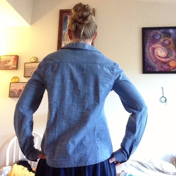 Donated! Light Blue Button-Up Shirt - Picture 2 of 4