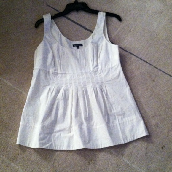 Empire white cotton top