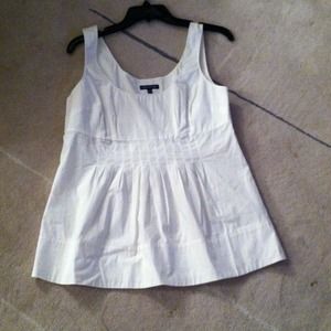 Empire white cotton top