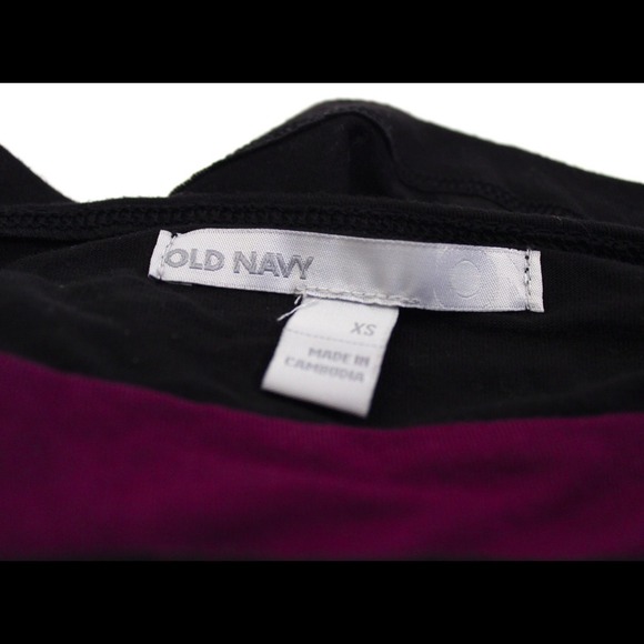 OLD NAVY Black Purple and Pink Halter Top - Picture 3 of 3