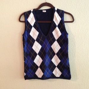 J. Crew argyle sweater vest