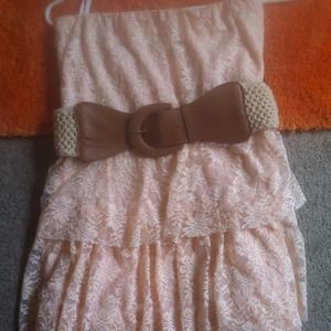 Rue 21 Light Pink Lace Dress