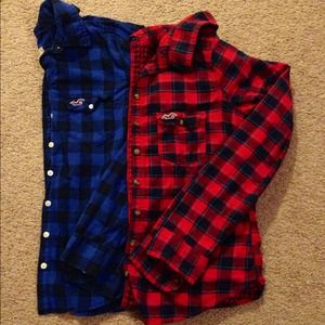 ⭐Hollister Button Down Flannel Shirts⭐
