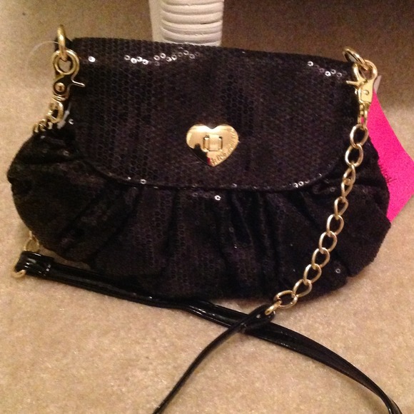 Betsey Johnson Black Purse New