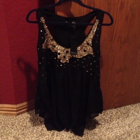 Embellished tank top
