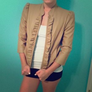 Forever 21 Tan Faux Leather Jacket!