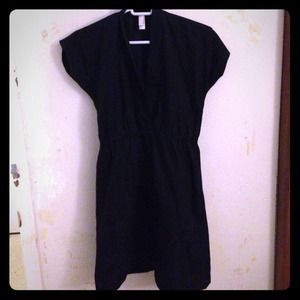 american apparel black shirtdress sz xs