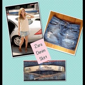 Zara Denim Skirt