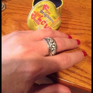 Authentic BRIGHTON gemstone wideband ring