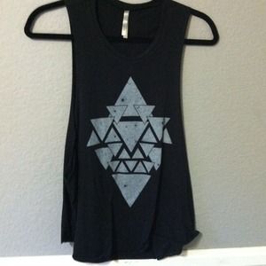 Black muscle tank
