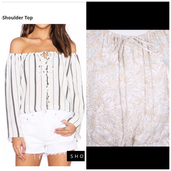 Oscar de la Renta Boho Top- (off shoulder as well) - Picture 2 of 4