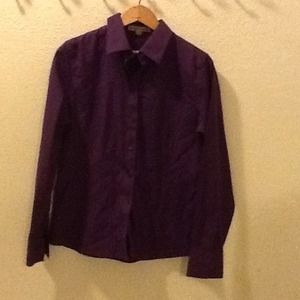 Alex Marie Puple sz 8 career business blouse