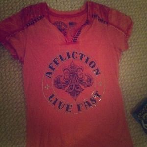Red affliction tee
