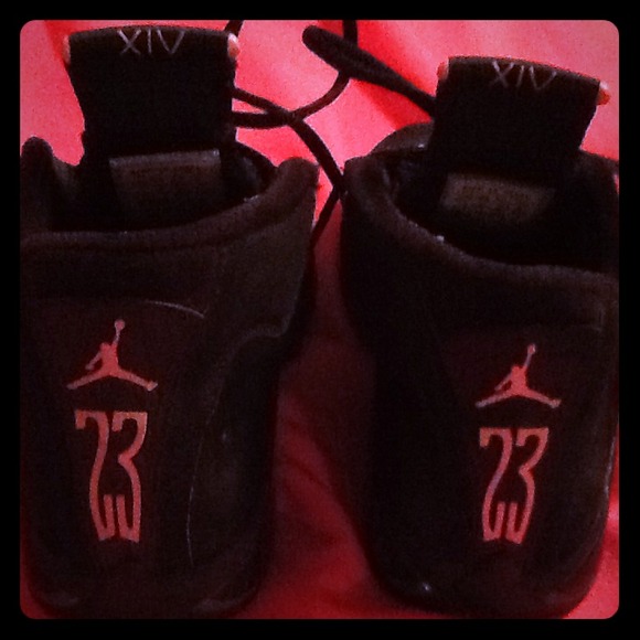 Light pink with black woman's Jordan's size 7.5