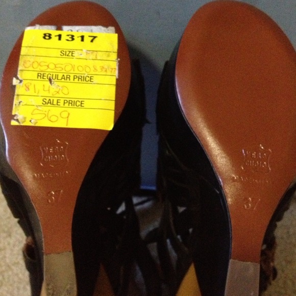 SOLD Lanvin Black Sandals *REDUCED*Sz. 37 /6 NIB - Picture 3 of 4