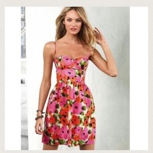 Floral corset sweetheart dress