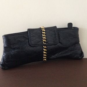 Marciano Leather Gold Chain Clutch