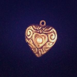 Bronze color heart locket