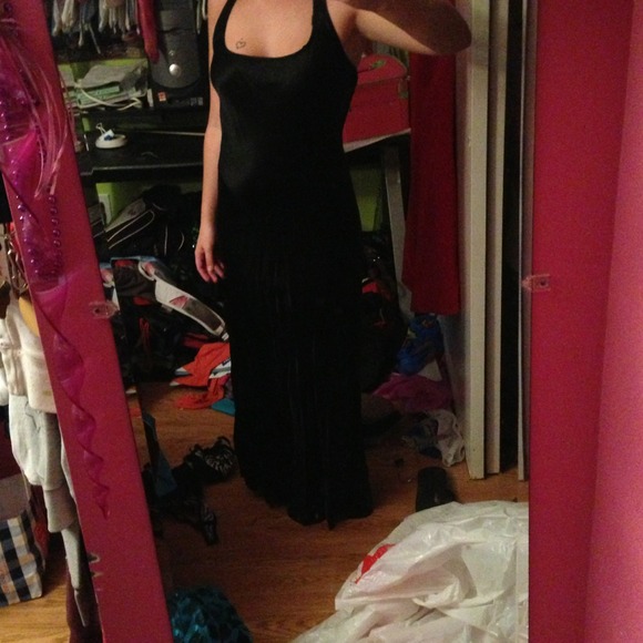 Black evening gown