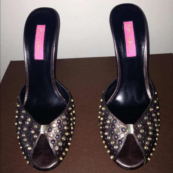 Betsy Johnson Stone Mules