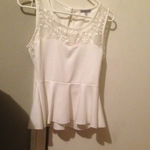 White dressy top (: Only worn once