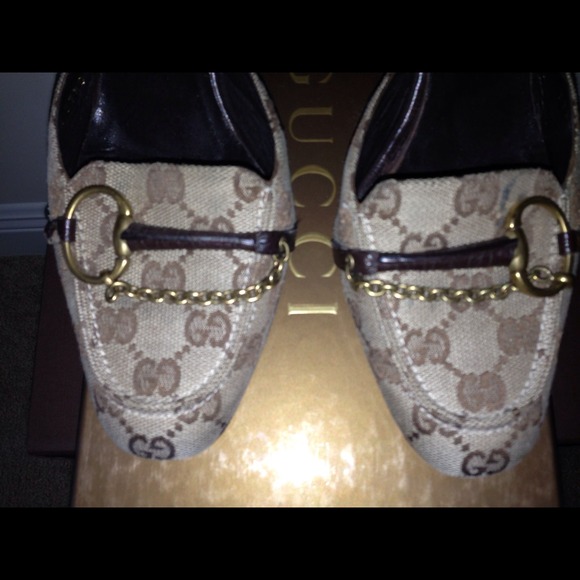 💯Authentic Gucci Monogram Print Mules - Picture 4 of 4