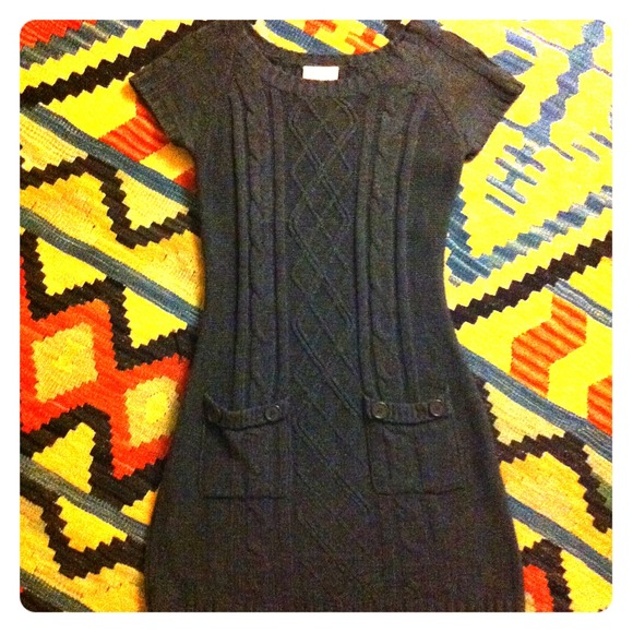 Funky Cable-Knit Sweater Dress