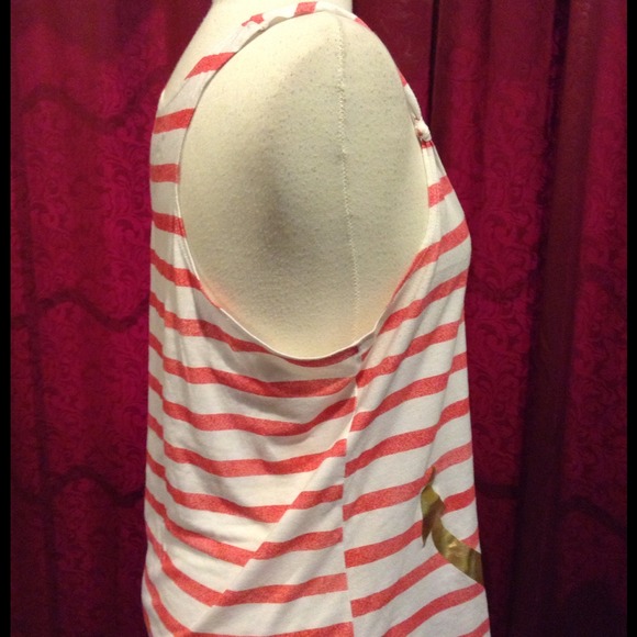 **RESERVED*** RACERBACK NAUTICAL STRIPED TOP - Picture 4 of 4