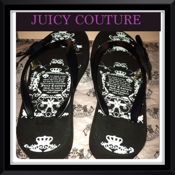 ✅🐝AUTHENTIC NWOT Juicy Couture Thong Sandals sz 5