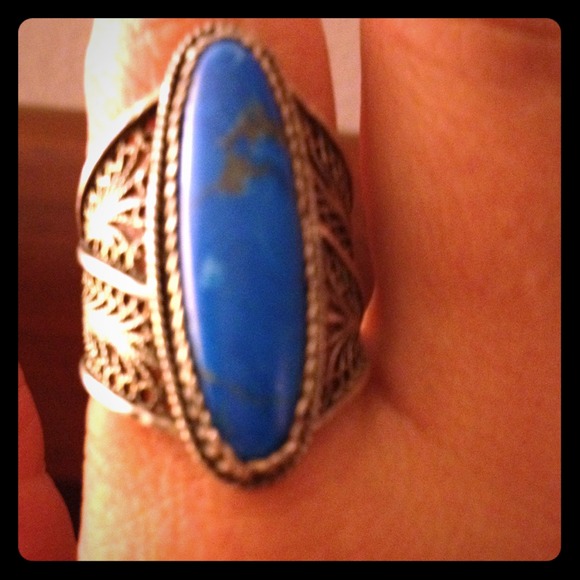 Sterling silver & turquoise ring