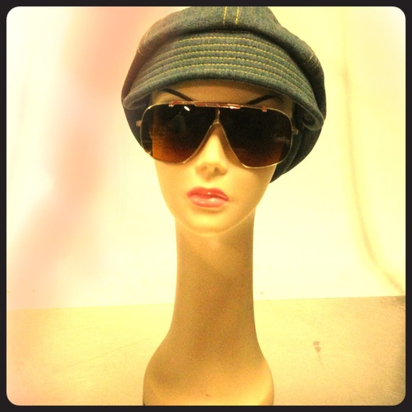 Denim hat cap multi ways to wear it