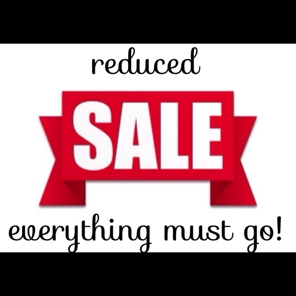 Sale everything must go!