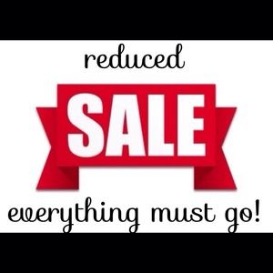 Sale everything must go!