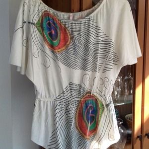 Bundle Hippie Boho Shirt & Abercrombie Crop Jeans