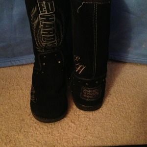 Black Ed Hardy Boots