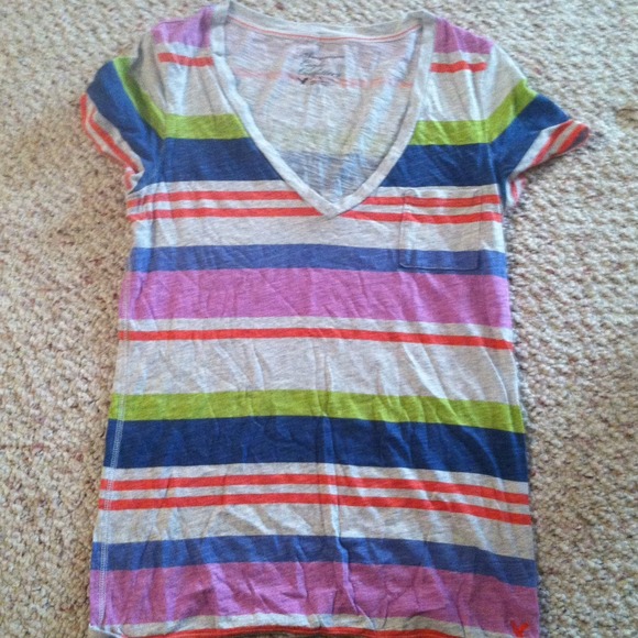 American eagle striped tee