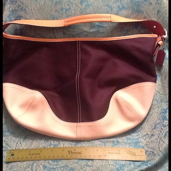 NWOT Coach Ergo Canvas & Leather Hobo - Picture 1 of 4