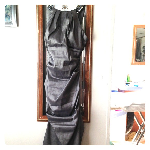 Cache Gray cocktail dress