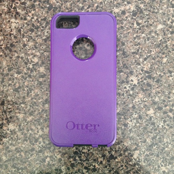 ✋TRADED black/purple iPhone 5 otterbox