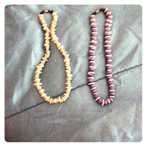 Beach bead necklaces