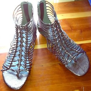 Metallic Silver Gladiator Sandal