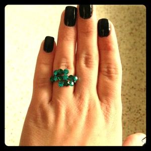 Aqua blue ring