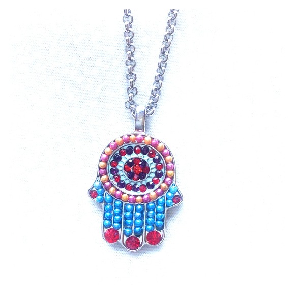 Lira Hamsa Hand Necklace
