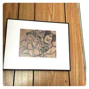 Mickey Mouse drawing frame.