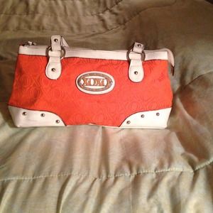 Orange XOXO purse