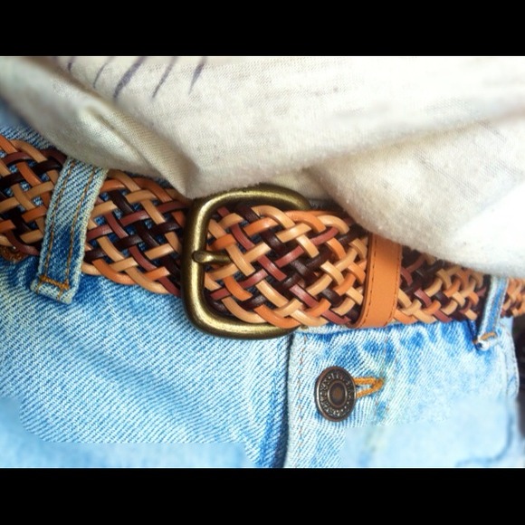 Multicolored Braided Belt S/M