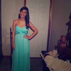 Floor-length formal gown, only worn once